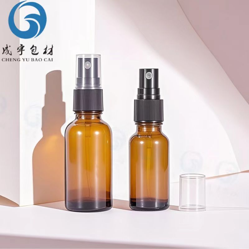 スポット 10ml 茶色ガラスボトル スプレーボトル 30ml 香水エッセンシャルオイル詰め替えボトル 50ml メイク落としエッセンスボトル|undefined