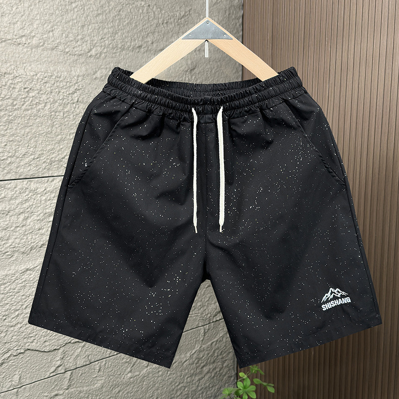 满天星胖子男士休闲短裤夏季宽松加肥大码宽松裤子薄款外穿运动