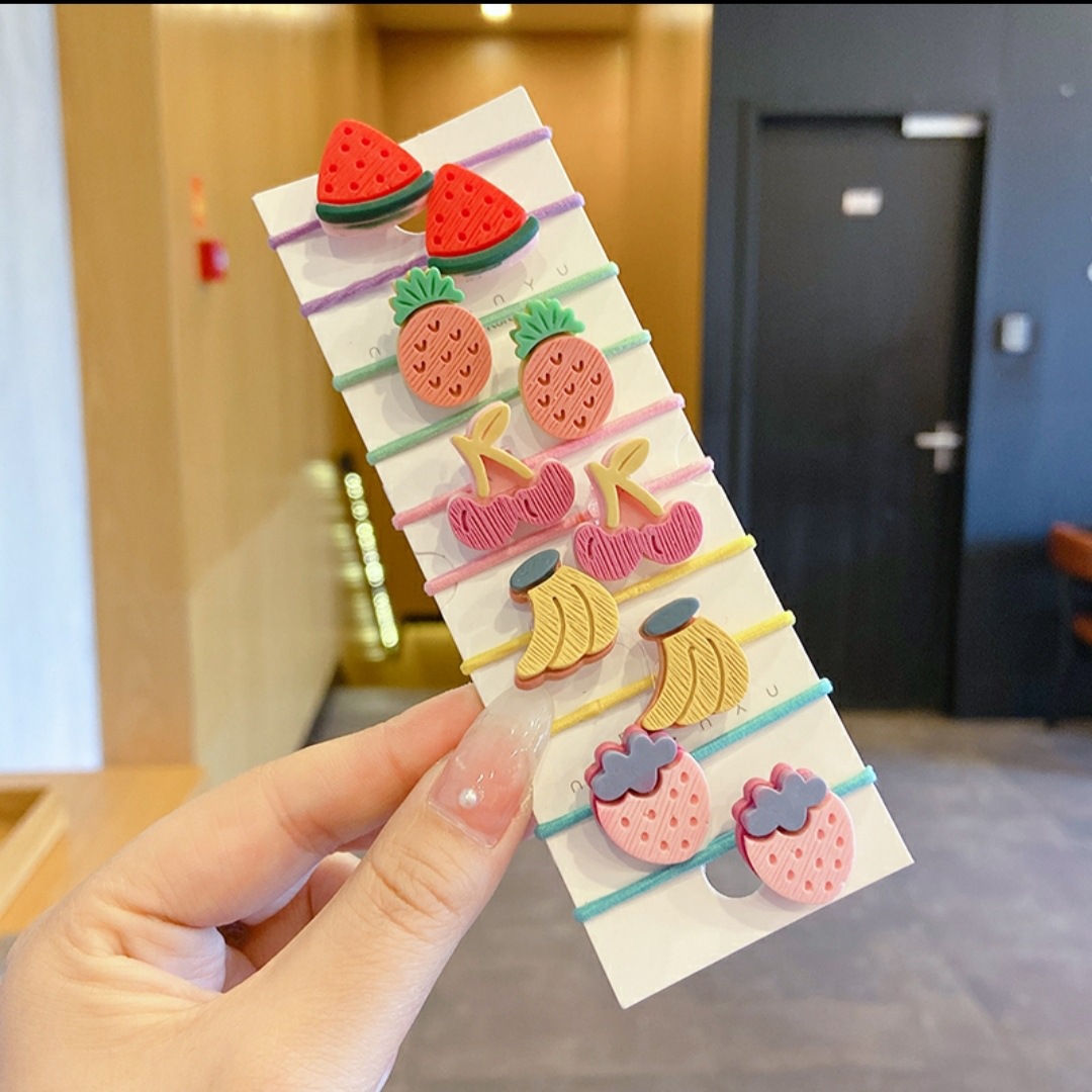 Plush Thumb Circle Cartoon Elastic Band
