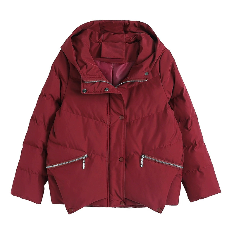 Hoody, down jacket, plus size, for middle age, 2022 collection