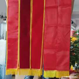 绶带迎宾带欢迎带表彰带锦旗流动红旗贡缎礼仪带片源头厂家批发