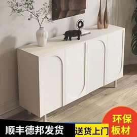 鞋柜法式门口家用靠墙入户新款奶油一体鞋架网红收纳储物柜