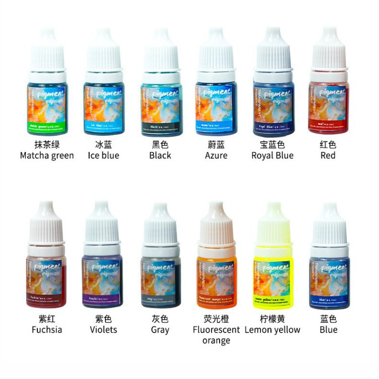 Third generation color correction epoxy dropper 10ml gemstone transparent water oil UV glue coloring