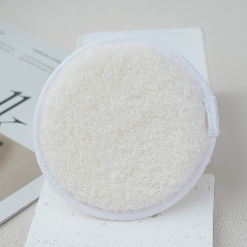 Esponja facial de doble cara para limpieza facial, removedor de maquillaje fácil de usar, esponja suave, diseño de piña, herramienta de limpieza y baño de algodón de azúcar.