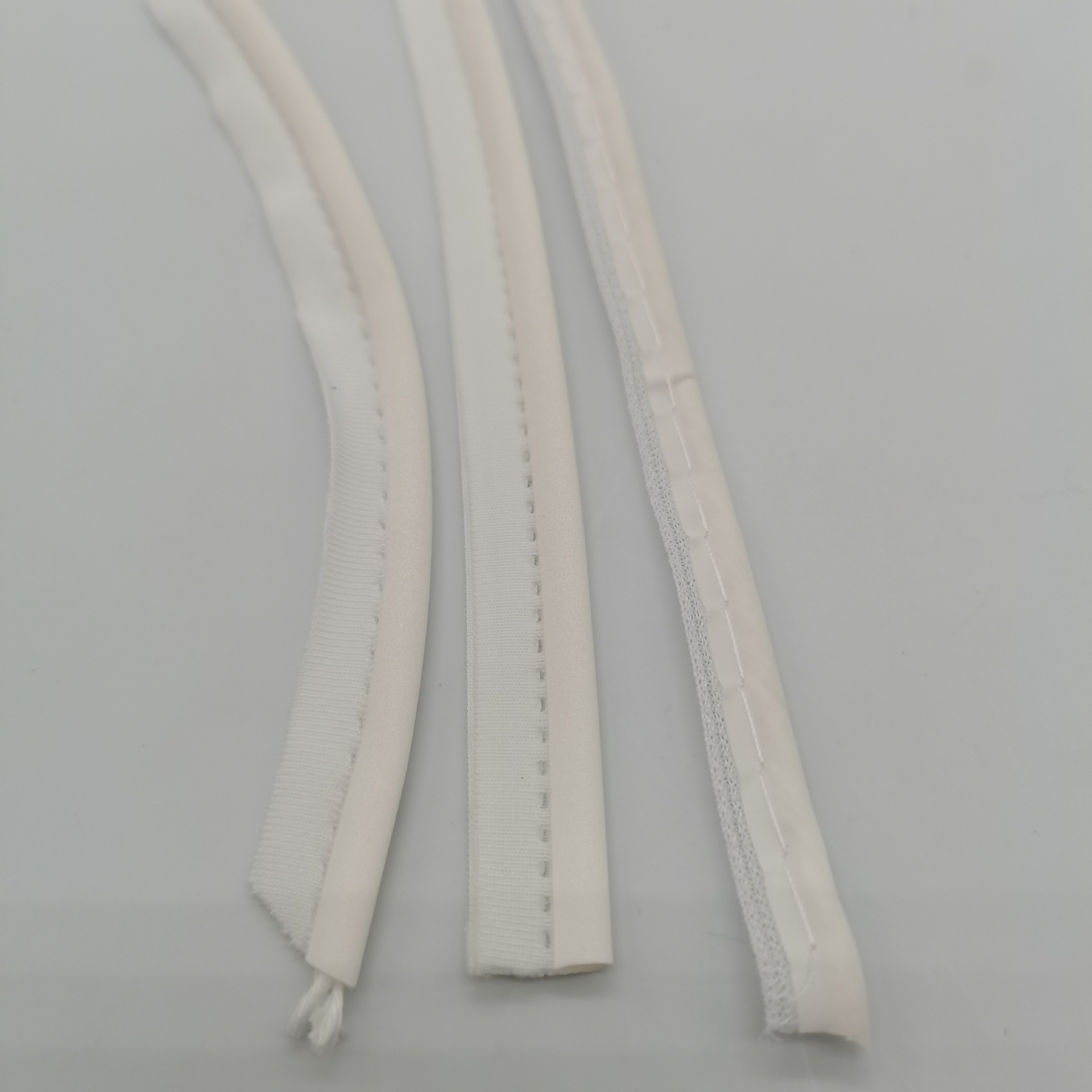 工厂运动内衣户外瑜珈服白色反光包边条反光子母带 白色反光嵌条