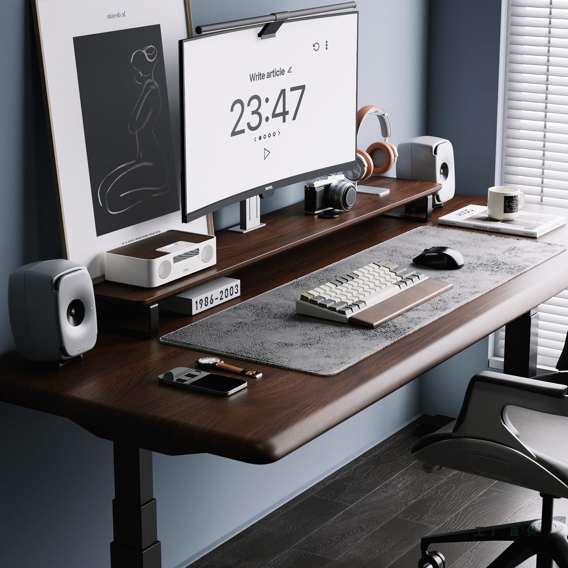 Intelligent Adjustable Liftable Desk Gaming Table Solid Wood Electric Lifting Table Computer Table Home Desk Study Table