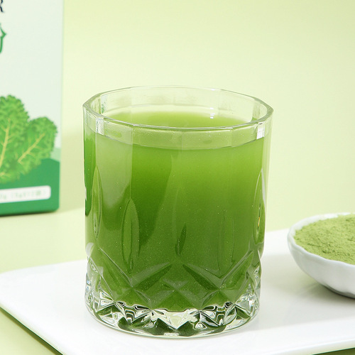 Green juice kale powder drink wholesale vegetable wheat cereal dietary fiber meal replacement instant kale powder solid drink