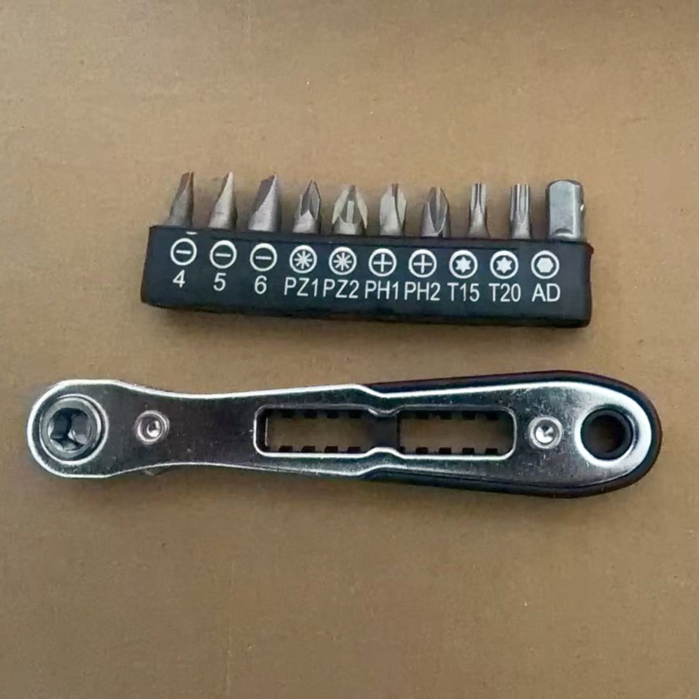 Llave inglesa de 36 dientes delgada negra + Grupo de cabeza de lote ad