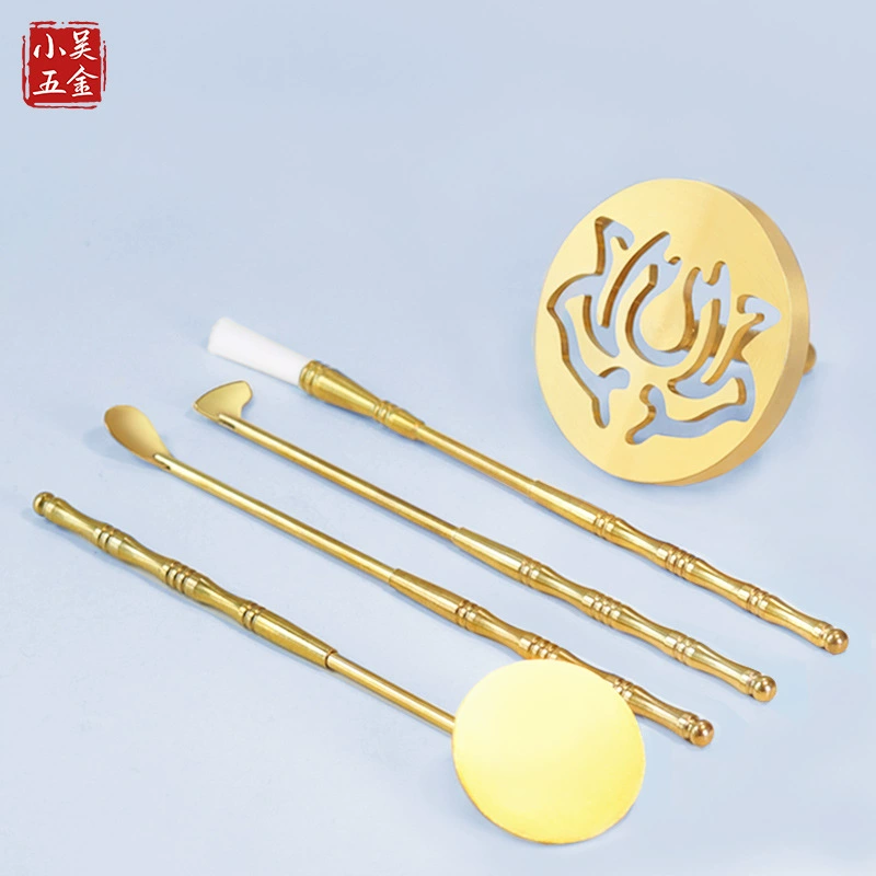 Благовония костюм инструменты оптом латунная курильница для благовоний печать из пяти частей благовония сандалового дерева серая курильница производитель курильниц