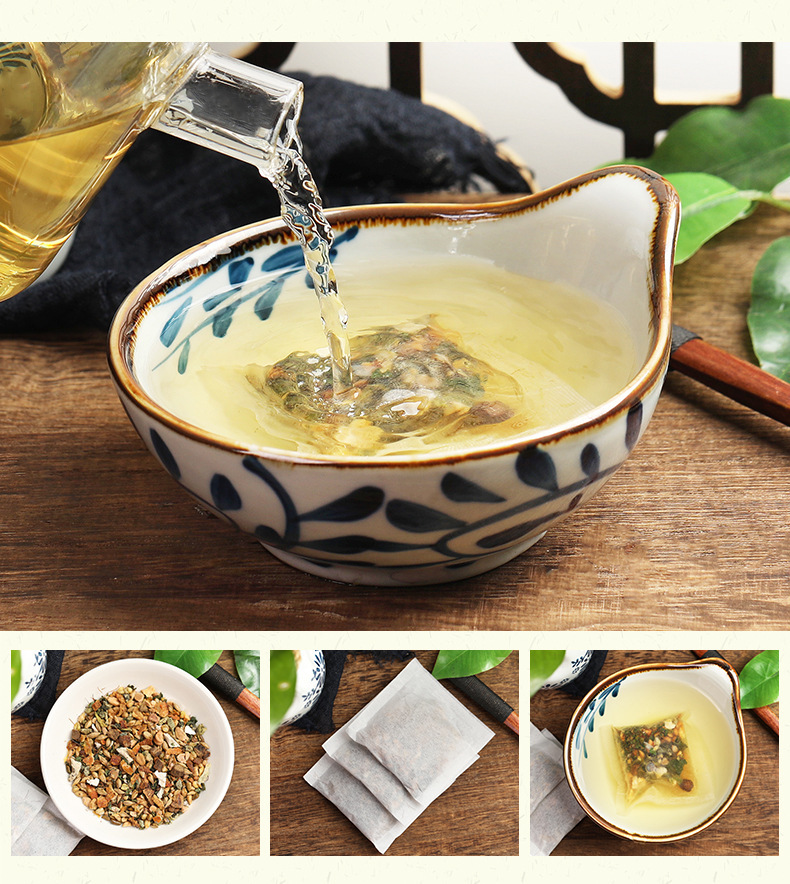 Corn Silk Mulberry Leaf Tea Bags Herbal Wellness Blend 150g Independent Packaging in use
