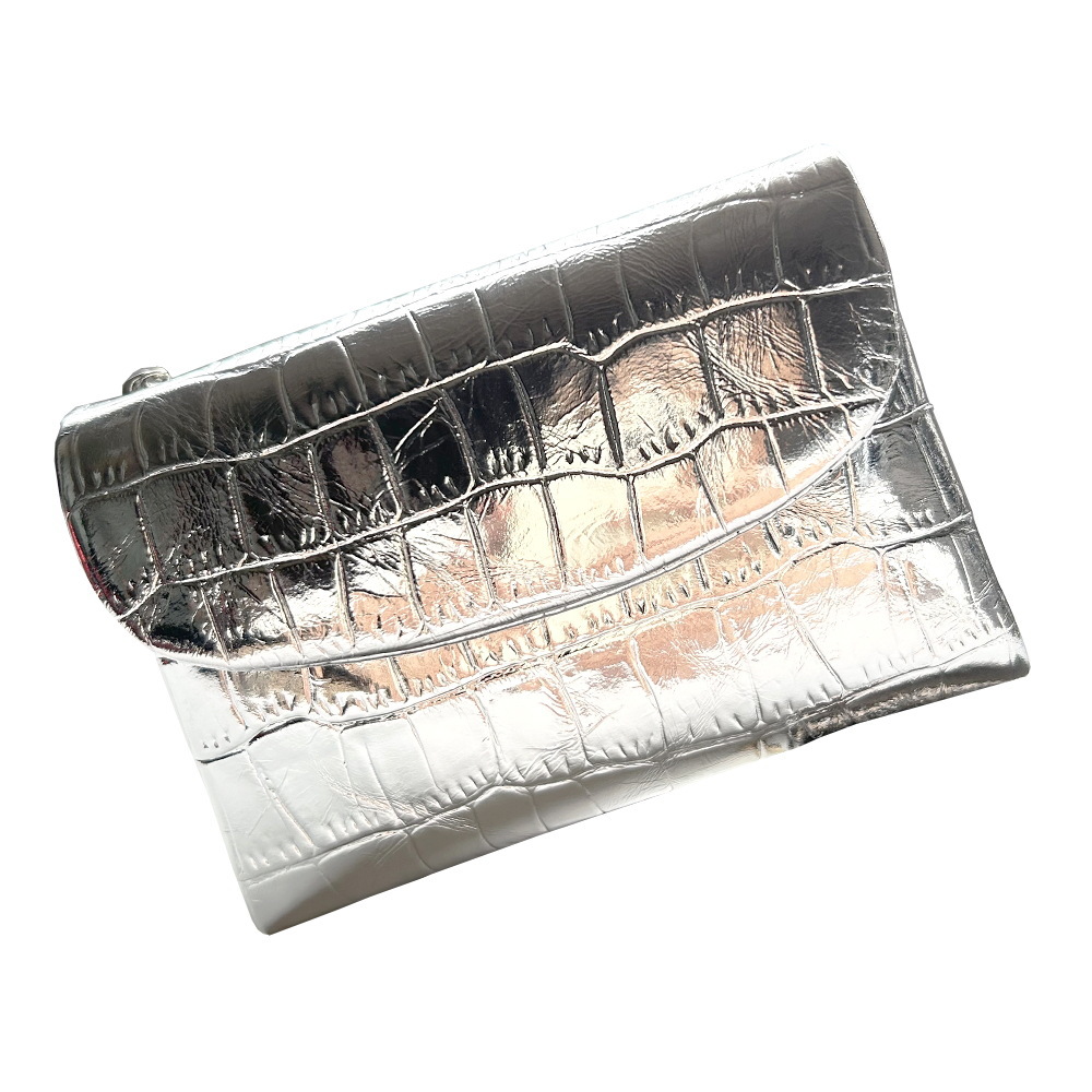 Silver (crocodile pattern)