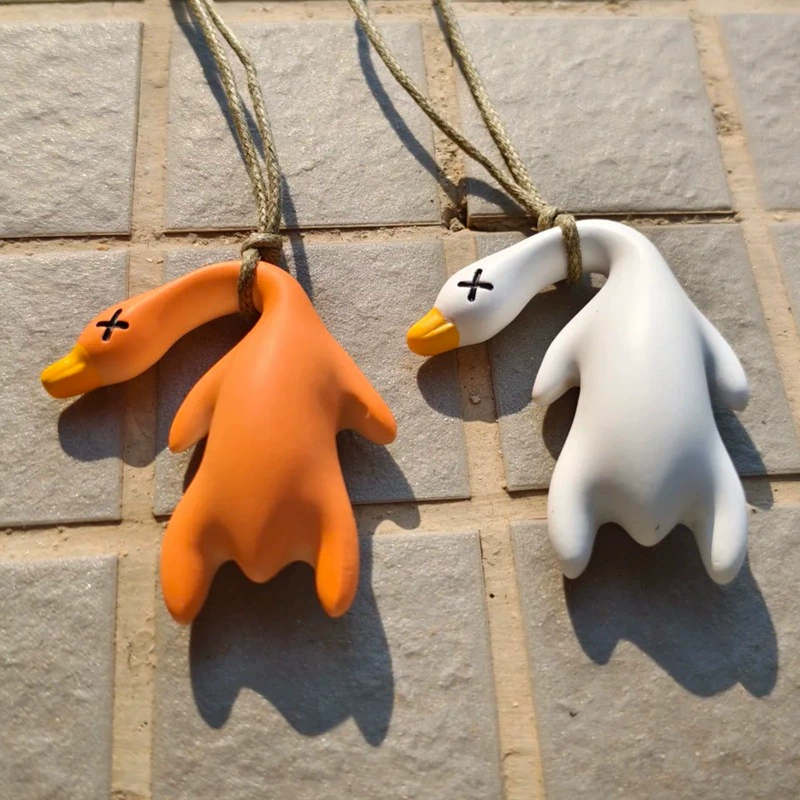 Сетка красный тот же обесцвеченный утиный кулон