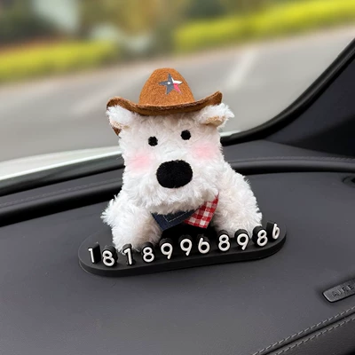 2026 New Model Temporary Parking Number Nömrəli dayanma kartı - western-cowboy-west-highland-black-stop-sign-send-4-sets-of-numbers