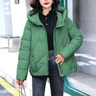 Fashionable plus size Cotton-padded Coat Women's Short Cotton-padded Coat Winter plus size Thickened Loose Korean Style Coat Short Cotton-padded Coat All-match