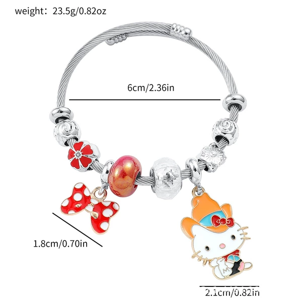 PD0061-1 denim KT Cat Bracelet