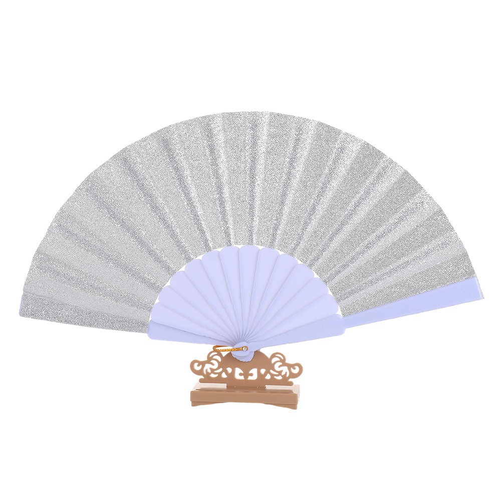 Fabricantes personalizados de color sólido plano ventilador de plástico cuadrado props de baile ventilador plegable plano tai chi doble ventilador plegable al por mayor