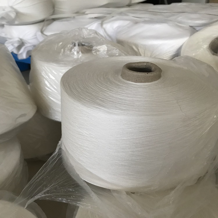 绢丝人棉纱 桑蚕丝10%/粘胶90% 30s赛纺 桑蚕丝粘胶混纺纱现货