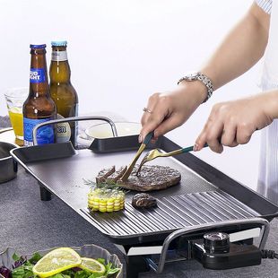 Korean-Style Smokeless Non-Stick Electric Grill Pan Household Small Barbecue Pot Barbecue Plate Family Frying Machine Pancake Maker