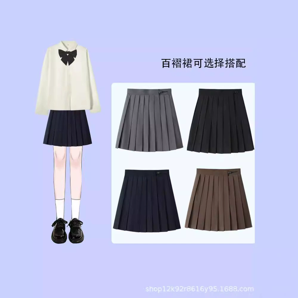 Черная плиссированная юбка короткая юбка