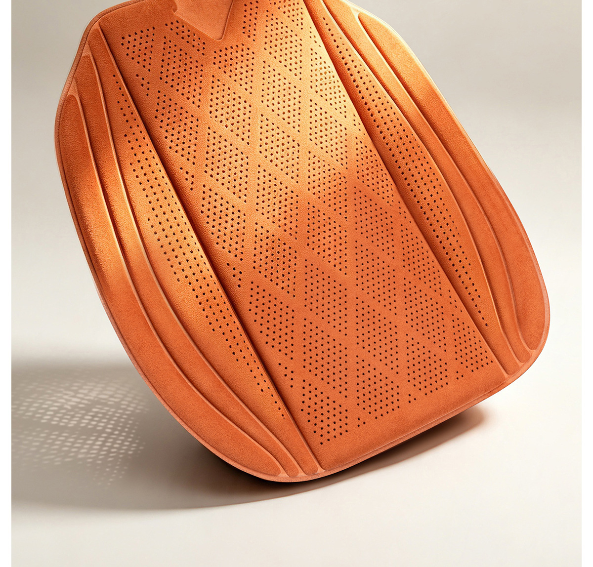 Suede perforated car seat cushion, breathable and non-slip, with a light luxury and high-end feel, suitable for all seasons