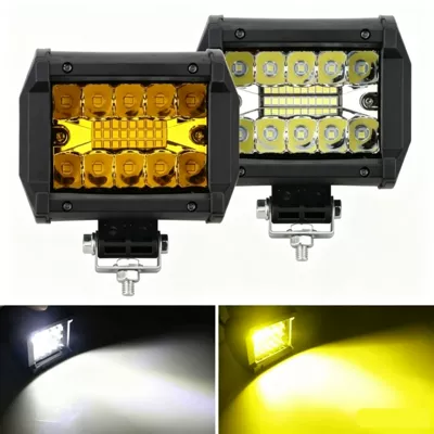 Cross-border best-selling LED car light three-eye 20LED external 4inch work light off-road vehicle auxiliary inspection modification spotlight