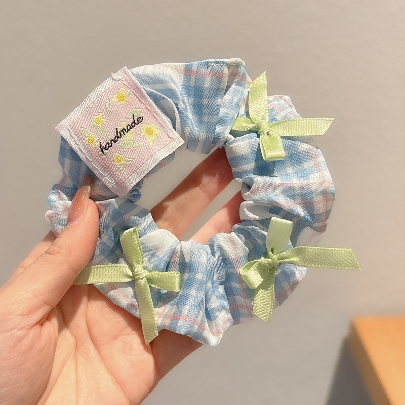 Primavera y verano coreanos, anillo de cabello de intestino grueso, nuevo tipo de cabello de cabello de cola de caballo, flor de bosque, cabello de sensación superior, adornos de cabello para mujeres