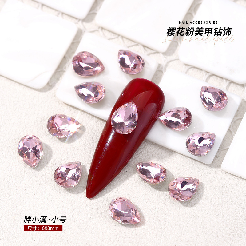 고품질 소녀 핑크 지방 물방울-[6*8MM]