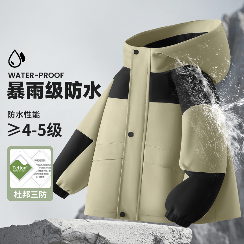 Children's Jackets Spring and Autumn Styles for Boys and Girls, Spring Outdoor Windproof and Waterproof Sports Jackets, Student Spring Clothing