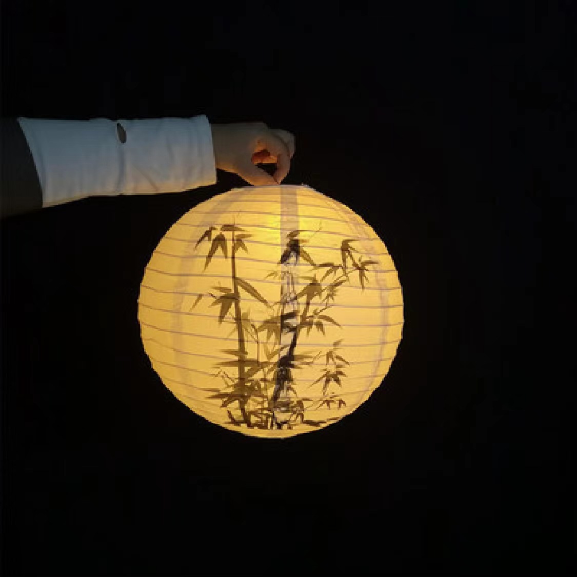 White bamboo lantern