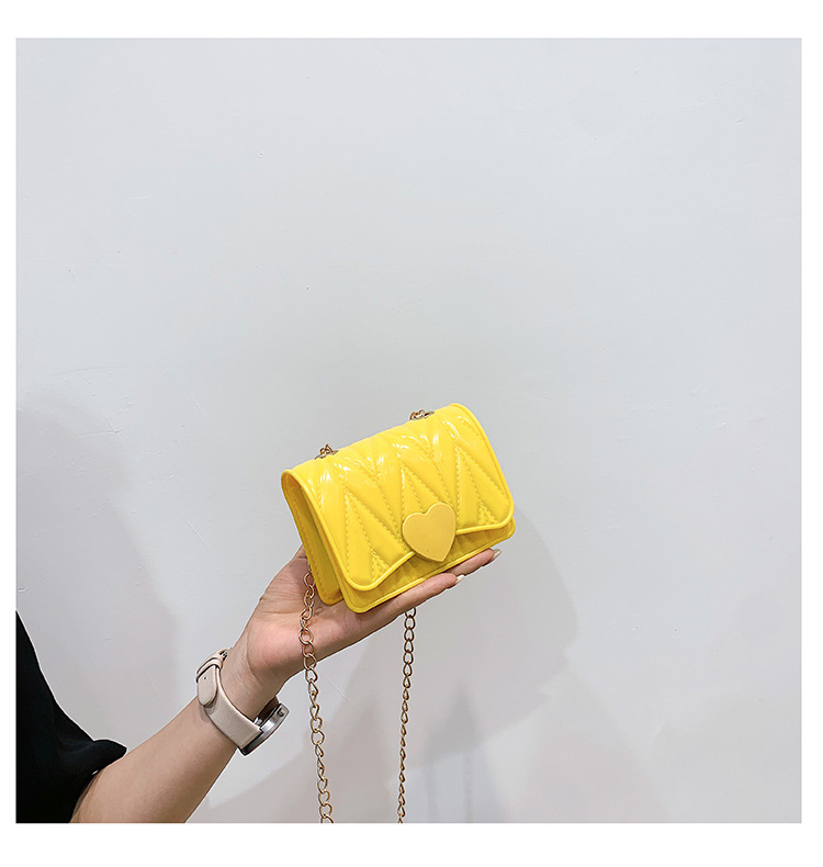 Kid's Small Silica Gel Solid Color Fashion Square Magnetic Buckle Crossbody Bag display picture 5