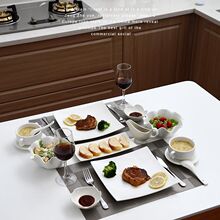 西餐餐具全套家用牛排刀叉套装欧式简约双人情侣创意牛排盘子菜盘