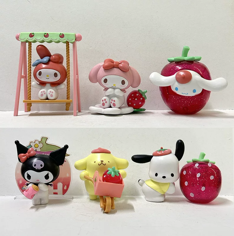 6 милых Strawberry Paradise Melati Curomine Pudding Dog Yugui Dog Paqu Dog