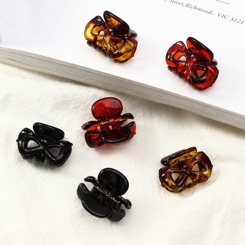 Korean Style Geometric Resin Small Hairpin display picture 11