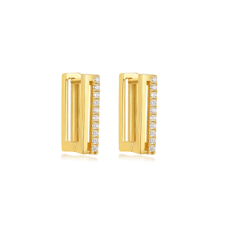 5g Weight 925 Sterling Silver Ear Needle Material Zircon Inlay Material Earrings Classification 1 Pair Quantity Holiday, Banquet, Daily Occasion 925 Sterling Silver Material Geometric Pattern Women's Gender Plating Design Simple Style Style 1 Pair 925 Sterling Silver Zircon Geometric Earrings 12
