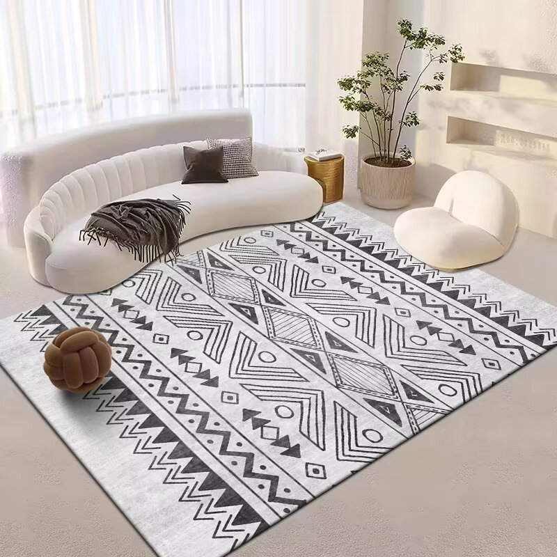 Vintage Boho Teppich Für Wohnzimmer, Hochwertiger Berber Teppich_voghion.com