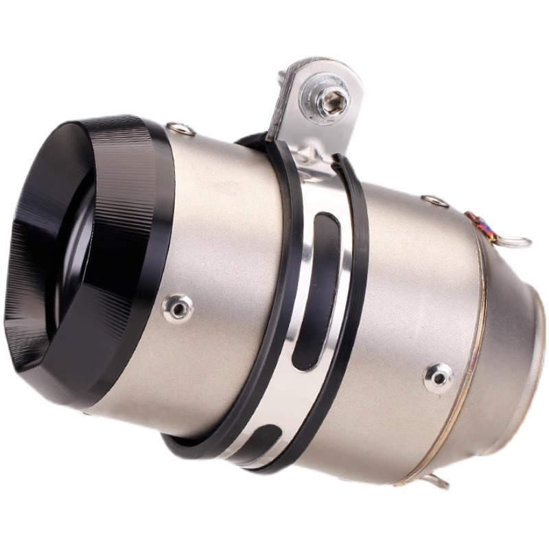 Motocicleta modificación horizonte Kawasaki gran desplazamiento frito calle titular de cigarrillos tubo escape fibra carbono corto AR accesorios etiquetado