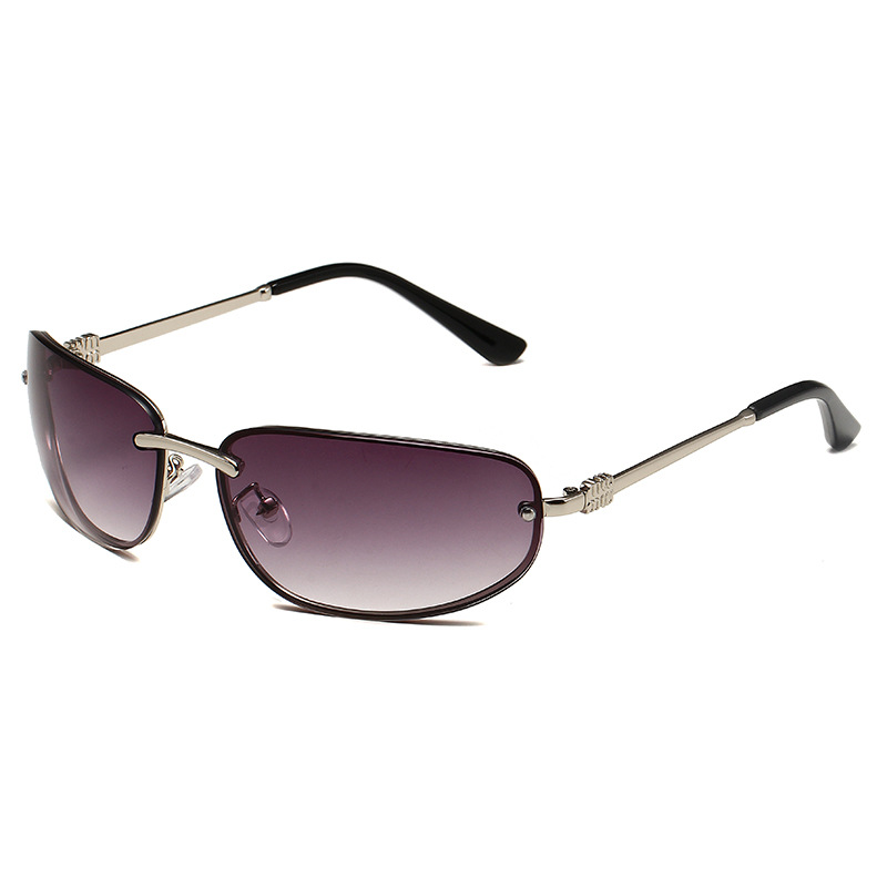 Men's Sunglasses New Millennium Style Y2K Retro Mercury Silver Frameless Fashion Sunglasses Hip Hop Sunglasses_viptrois.com