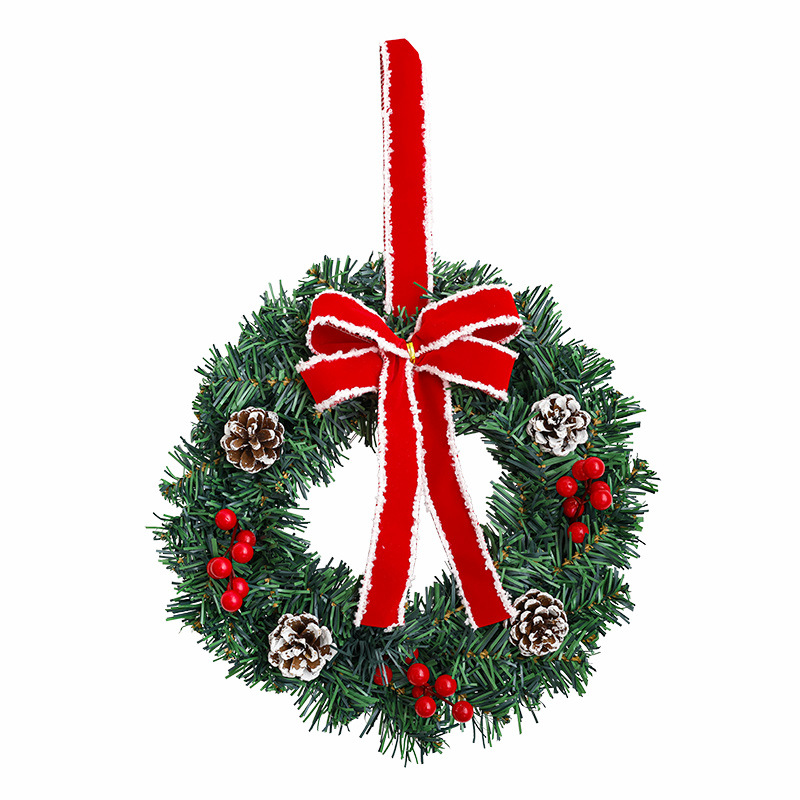 Navidad guirnaldas decoración de frutas rojas 30 / 40 / 50 / 60 arco de pino decoración de Navidad decoración de fiestas
