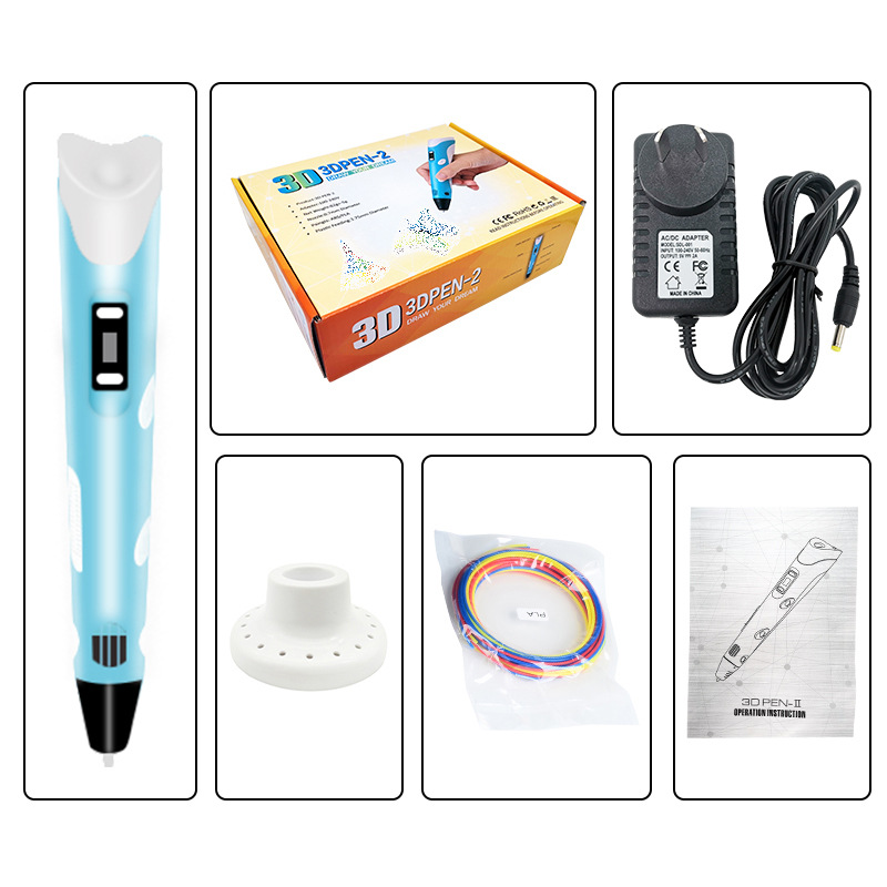 Suministro directo de fábrica de segunda generación pluma de impresión 3D tridimensional cepillo 3D pluma de impresión 4D regalo para niños cepillo de juguete