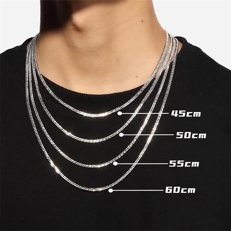 Collier personnalisé tendance pour hommes, nouvelle chaîne à lame en acier inoxydable et titane, barre de discothèque, plat_voghion.com