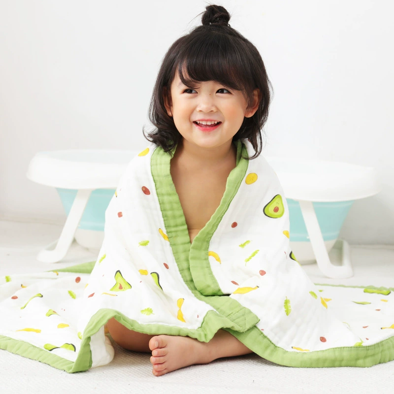 Children's cotton gauze bath towel