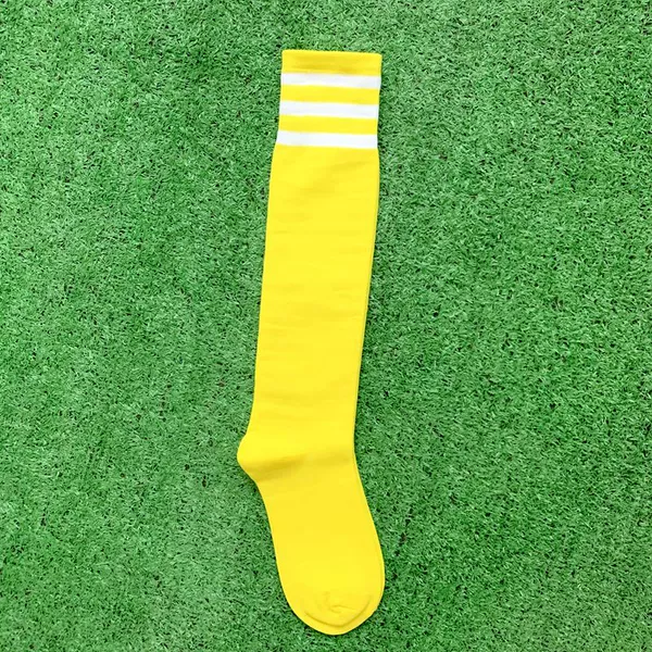 Bright yellow with white edge