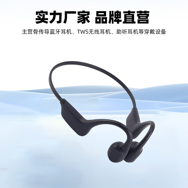 Nuevos auriculares de conducción ósea Bluetooth para correr no en el oído tipo de larga duración inalámbrica cuello conducción ósea auriculares