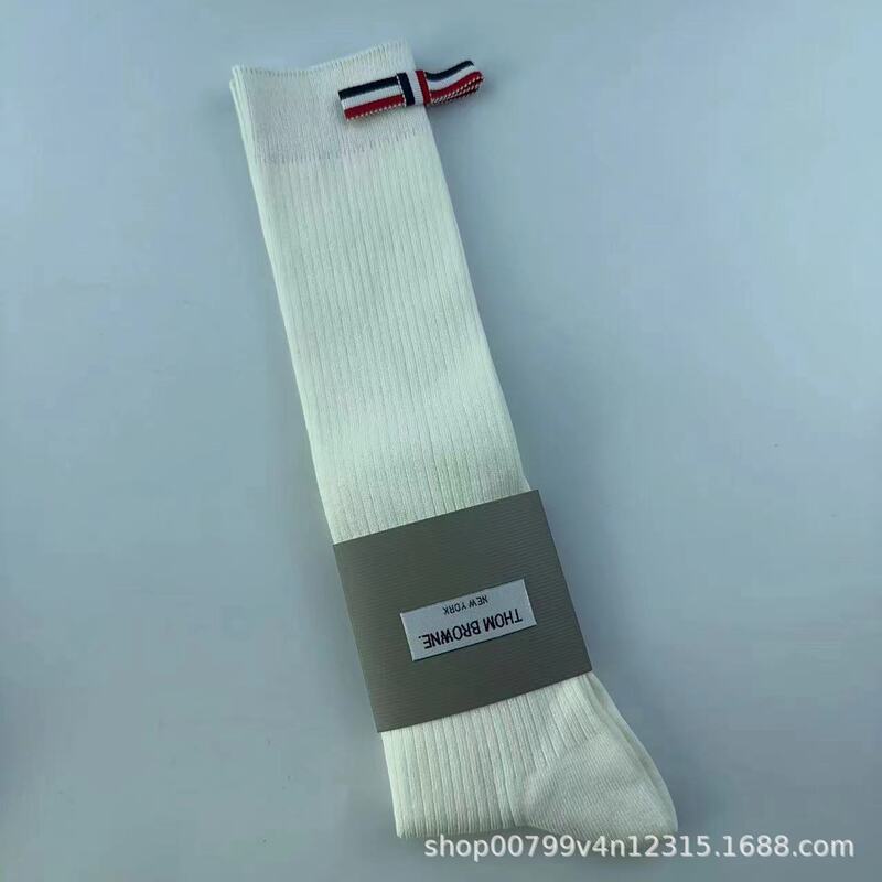 新款学院风手工蝴蝶结tb高筒袜堆堆袜时尚ins风女士小腿及膝袜子|undefined