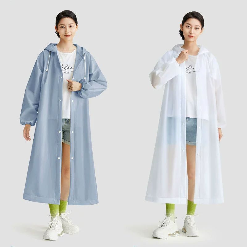 レインコートロング全身防雨大人透明厚みのある子供用アウターウェアメンズ登山ポータブル使い捨てレインポンチョ|undefined