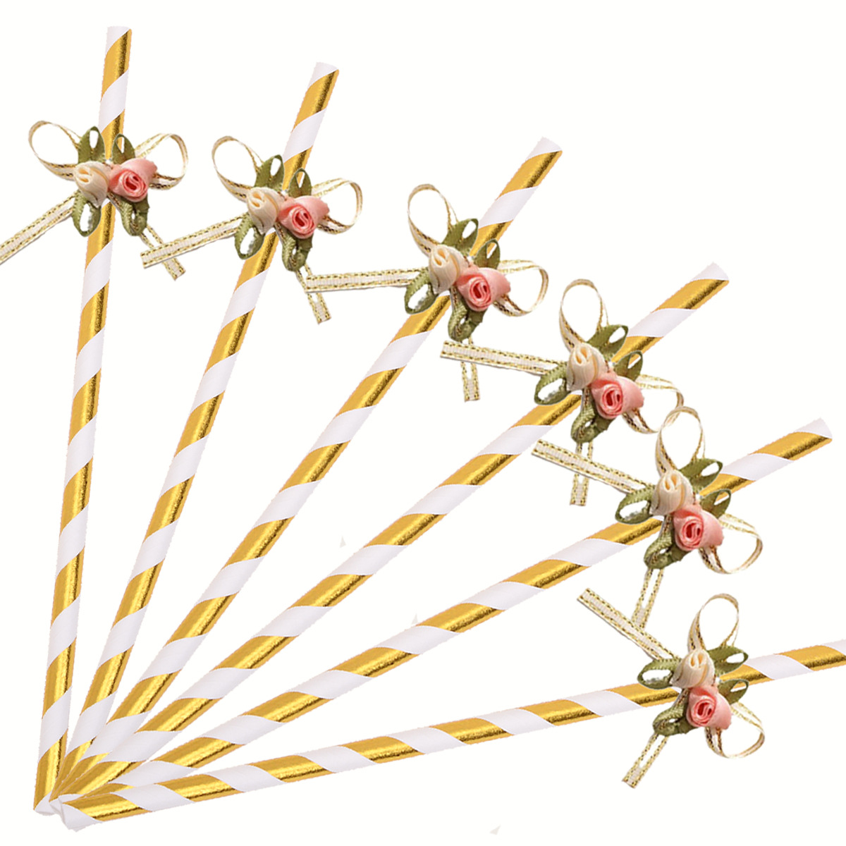 Lugar del fabricante Pajita de papel con lazo creativo Decoración de fiesta Postre Taiwán Vestido de cumpleaños Botella de pudín Plugin de pastel