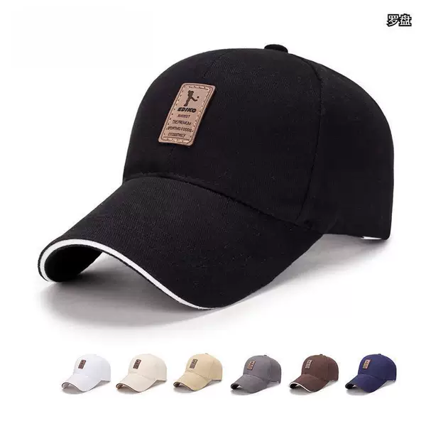 Cotton Casual Sun Hat Golf Hat Spring and Autumn Simple Business Baseball Cap Men's Outdoor Sun Hat