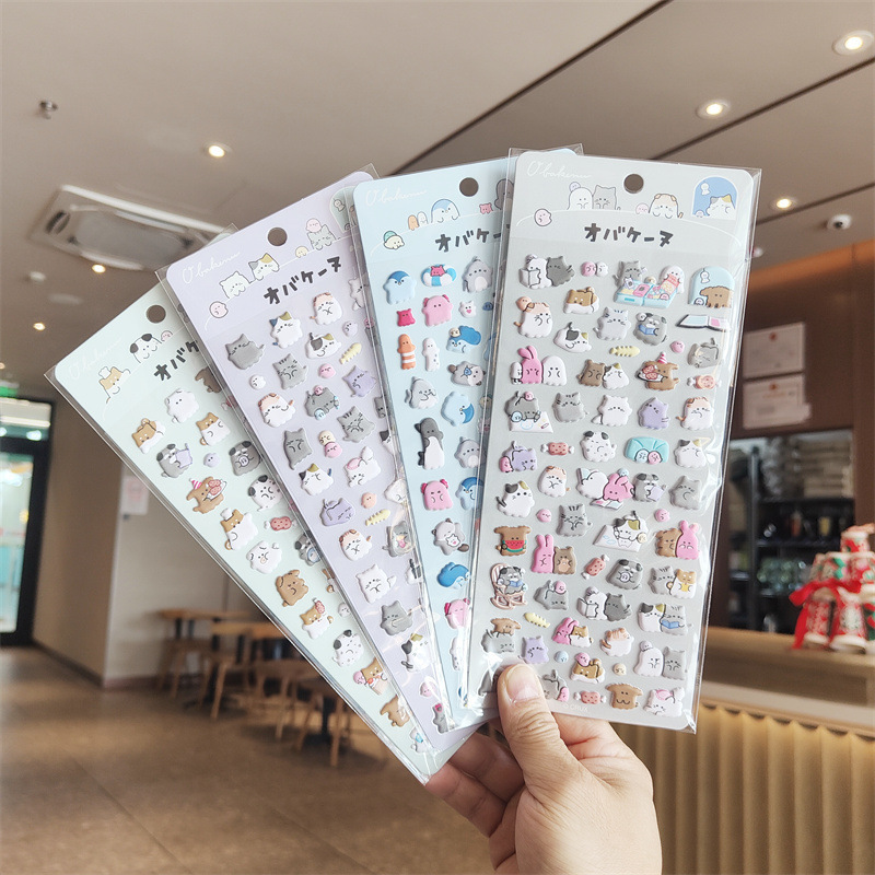Cute Cartoon CRUX Genuine Authorized Faint Family Three-dimensional Bubble Stickers DIY Hand Account Album Decoration Stickers 201