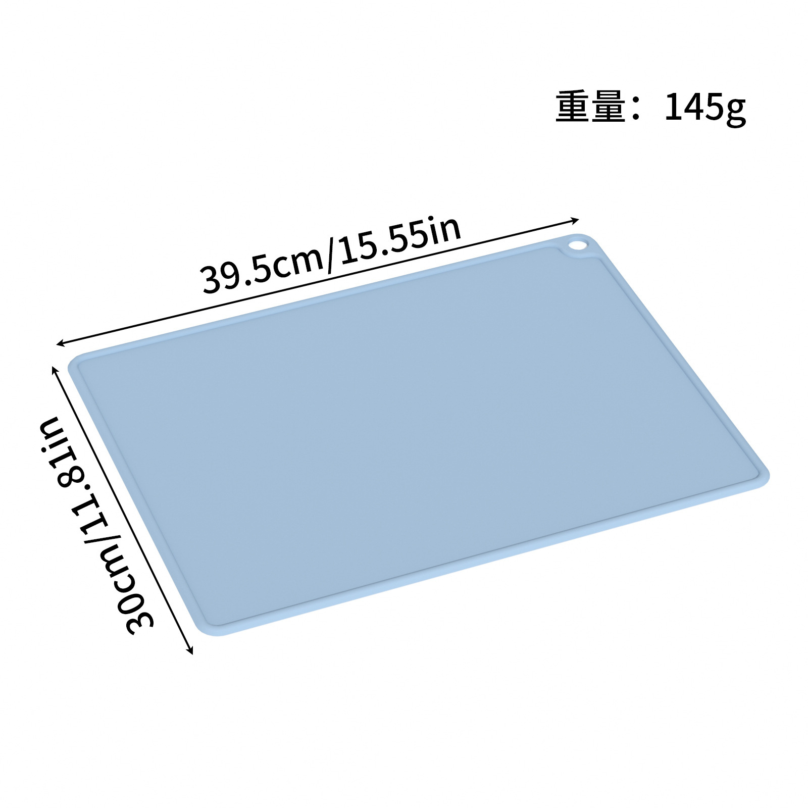 방수 신형 두꺼운 플레이스매트 [모란디블루]