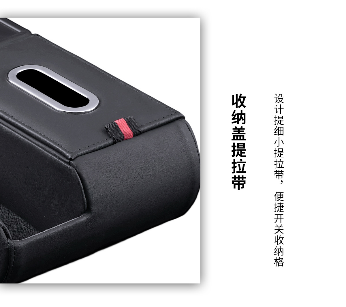 Cross-Border Multifunctional Car Storage Box Made of Natural Wood, Tissue Box, Cup Holder, Car Armrest Box, Heightening Pad, Storage